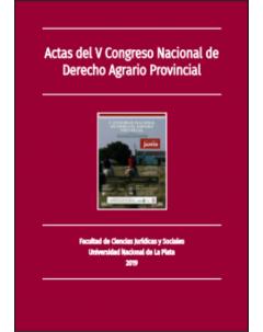 Actas del V Congreso Nacional de Derecho Agrario Provincial