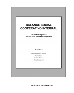 Balance Social Cooperativo Integral: Un modelo argentino basado en la identidad cooperativa