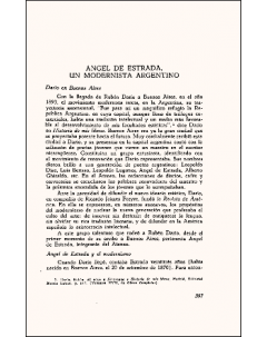 Ángel de Estrada, un modernista argentino: Pertenece al libro: Rubén Darío (Estudios reunidos en conmemoración del centenario) 1867-1967