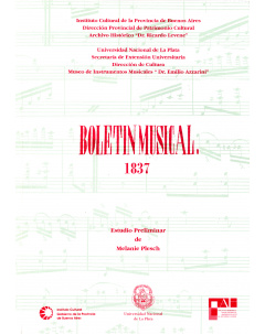 Boletín Musical 1837: Litografía argentina de Gregorio Ibarra